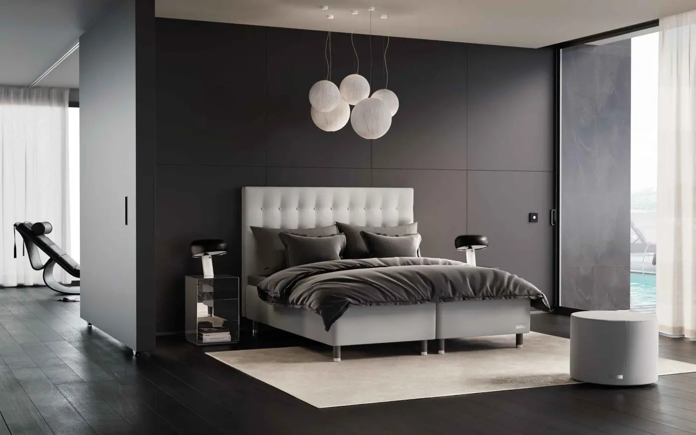 Boxspringbett Carpe Diem von Bico DG Eggshell ca. 180x200cm