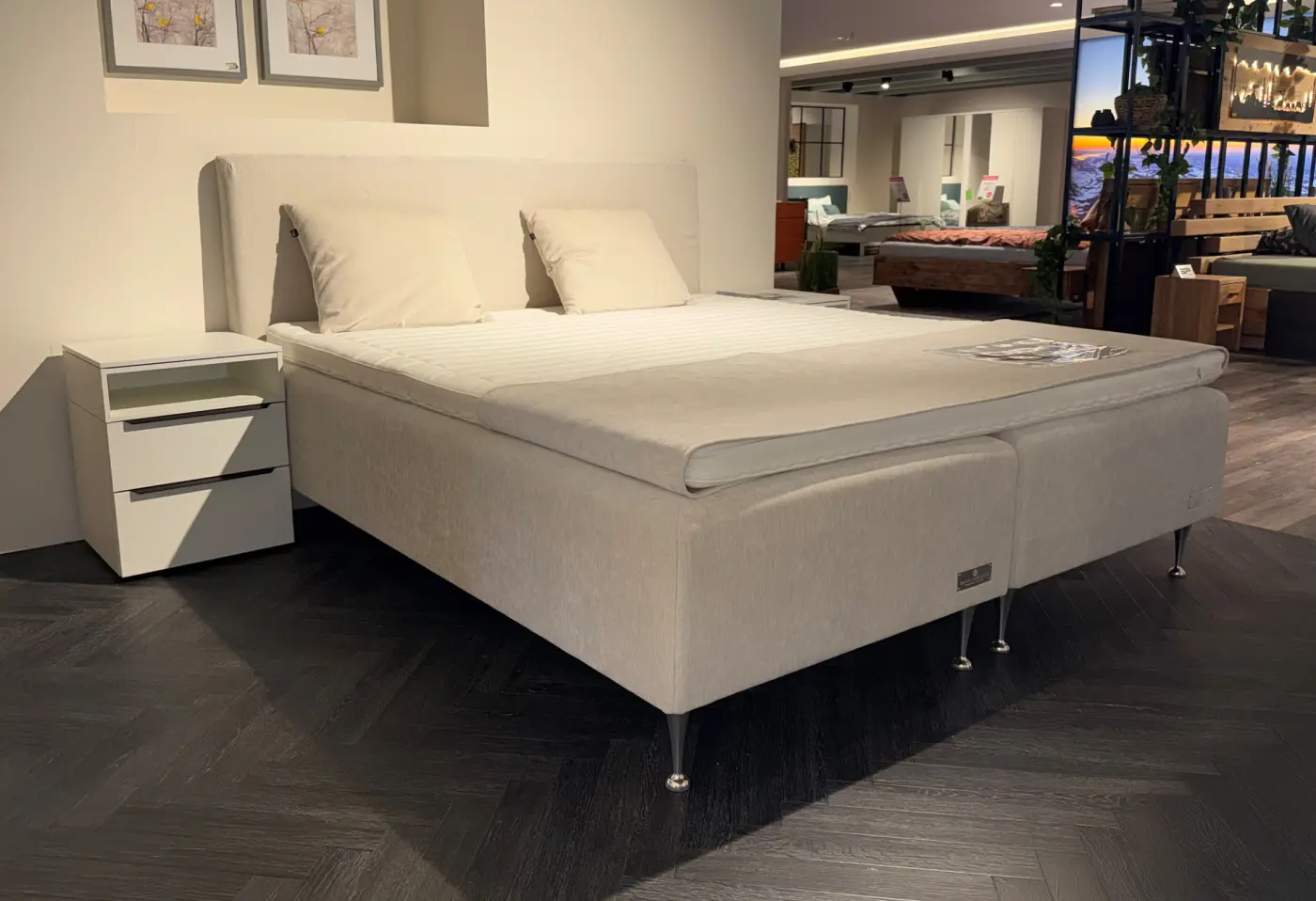 Boxspringbett Carpe Diem von Bico DG Eggshell ca. 180x200cm