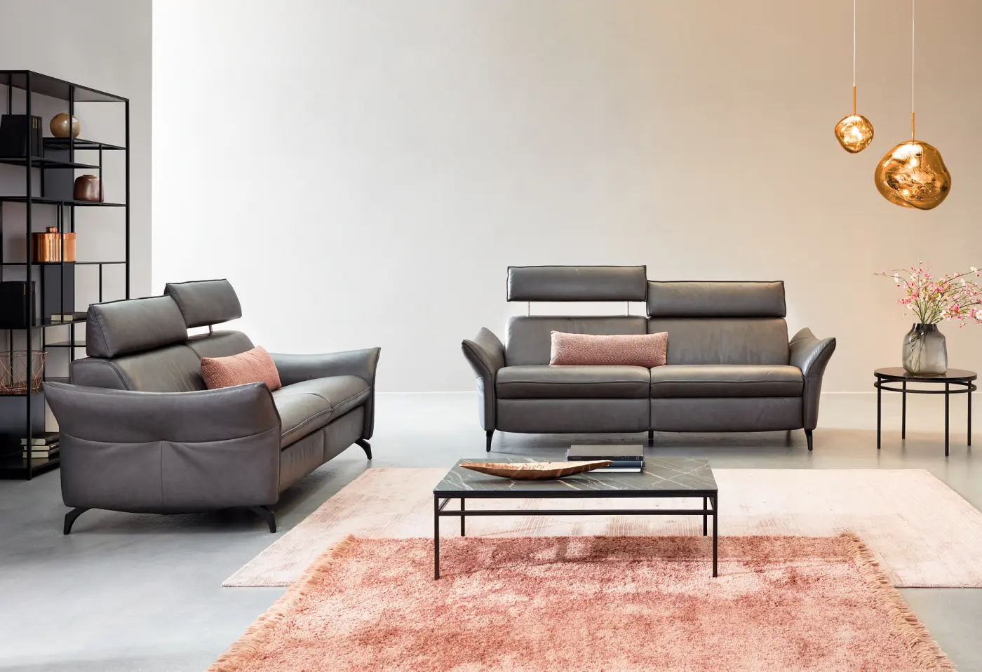 Sofa 16372.. Leder Moor ca. 164 cm