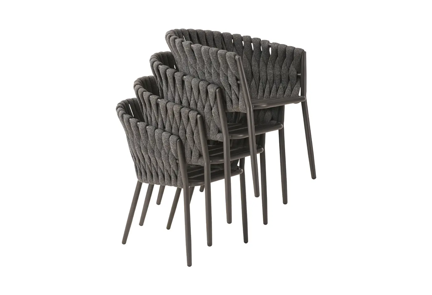 Stapelsessel 24864.. Grau 100 % Polypropylen Wetterfest ca. 60x80x64cm