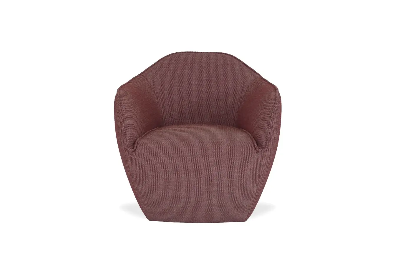 Sessel CR.480 Braunrot von creation by Rolf Benz Leder ca. 79x82cm