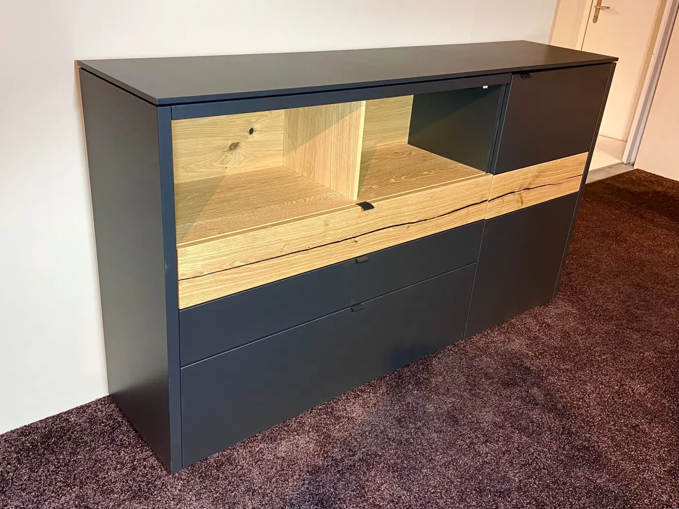 Sideboard 21096.. Anthrazit ca. 186x106x43cm