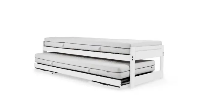 Doppelbett-Couch Duplo von Bico Buche naturweiss ca. 90x200cm