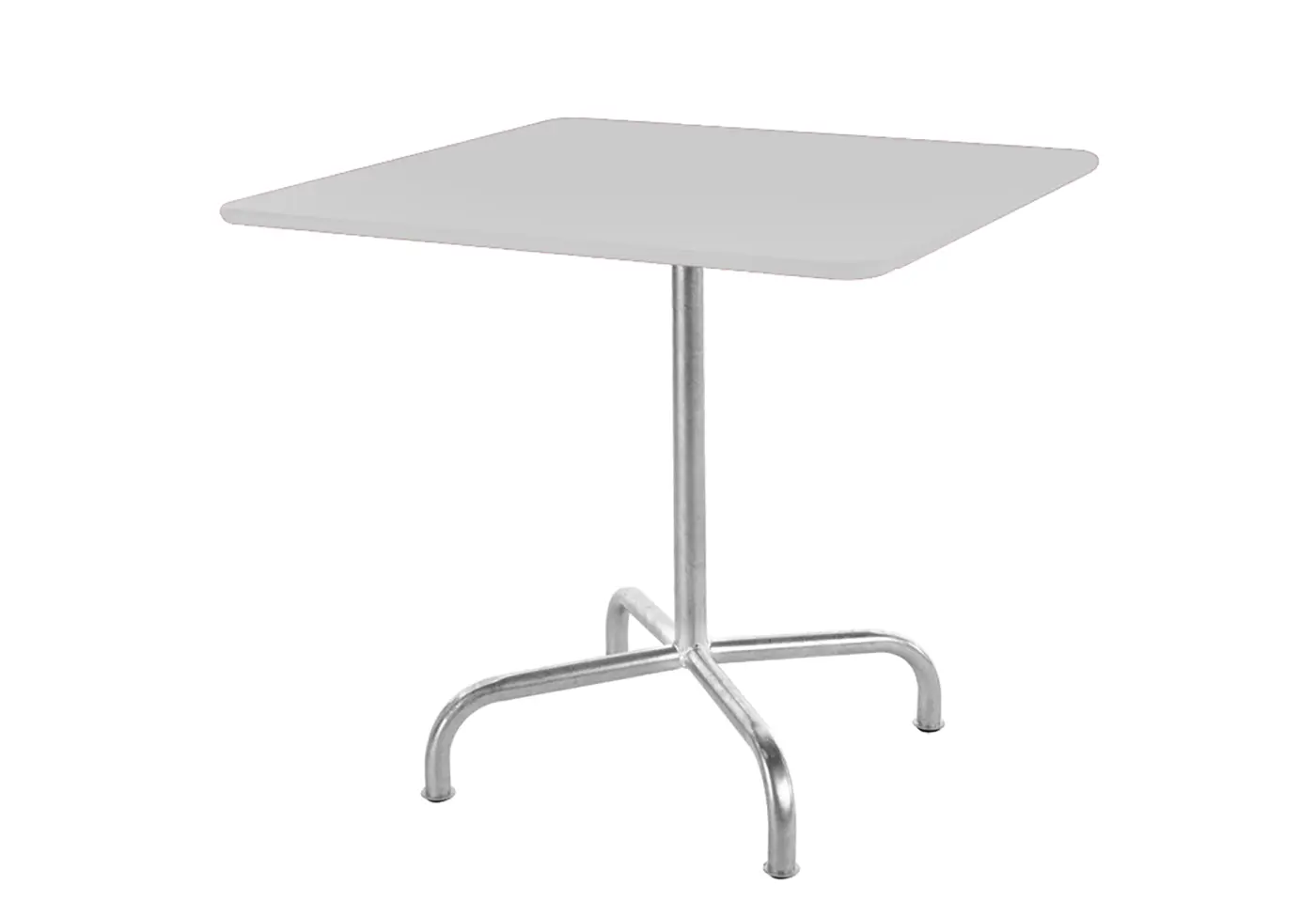 Metalltisch Rigi Weiss von Schaffner ca. 90x90cm