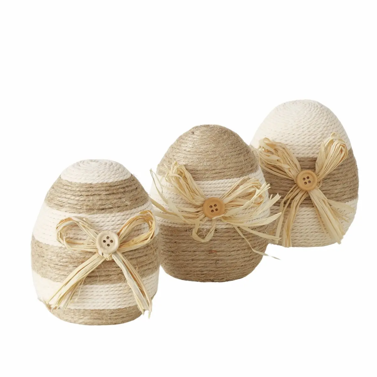 Ei 11cm Nalio, braun, sort. Hellbraun, Weiss Styropor ca. 11cm