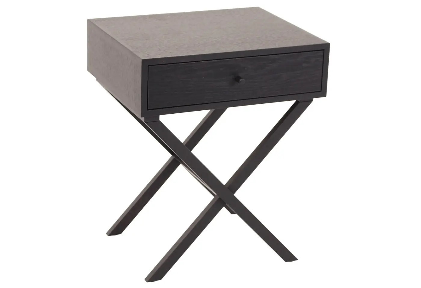 Nachttisch 23293.10 Eiche schwarz funiert ca. 50x58x40cm