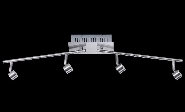 LED-Deckenbogen 7966.. Nickel matt Aluminium ca. 84cm