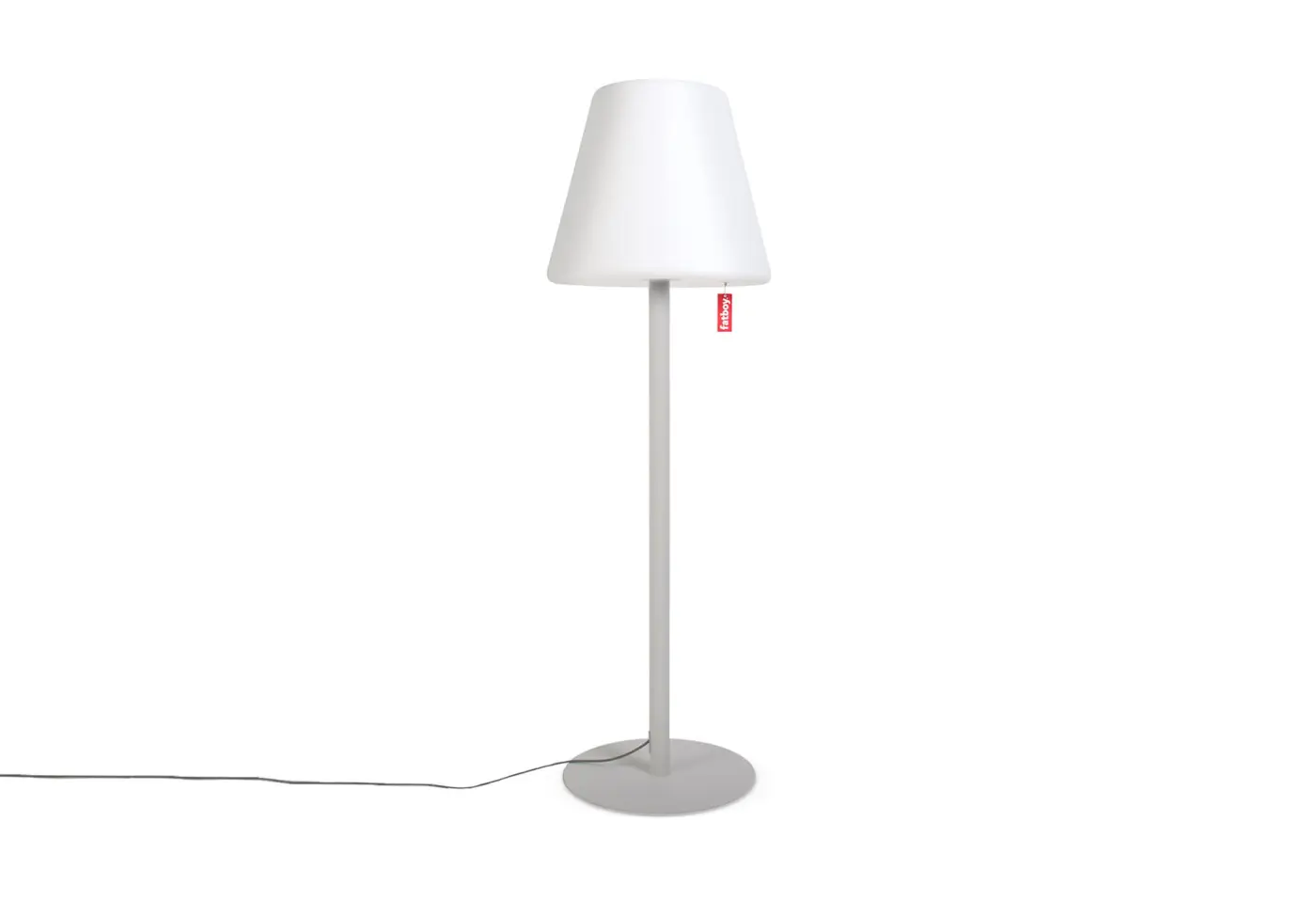 Stehlampe Edison The Giant Light Grey von Fatboy Polyethylen, Metall, Aluminium ca. 58x182cm
