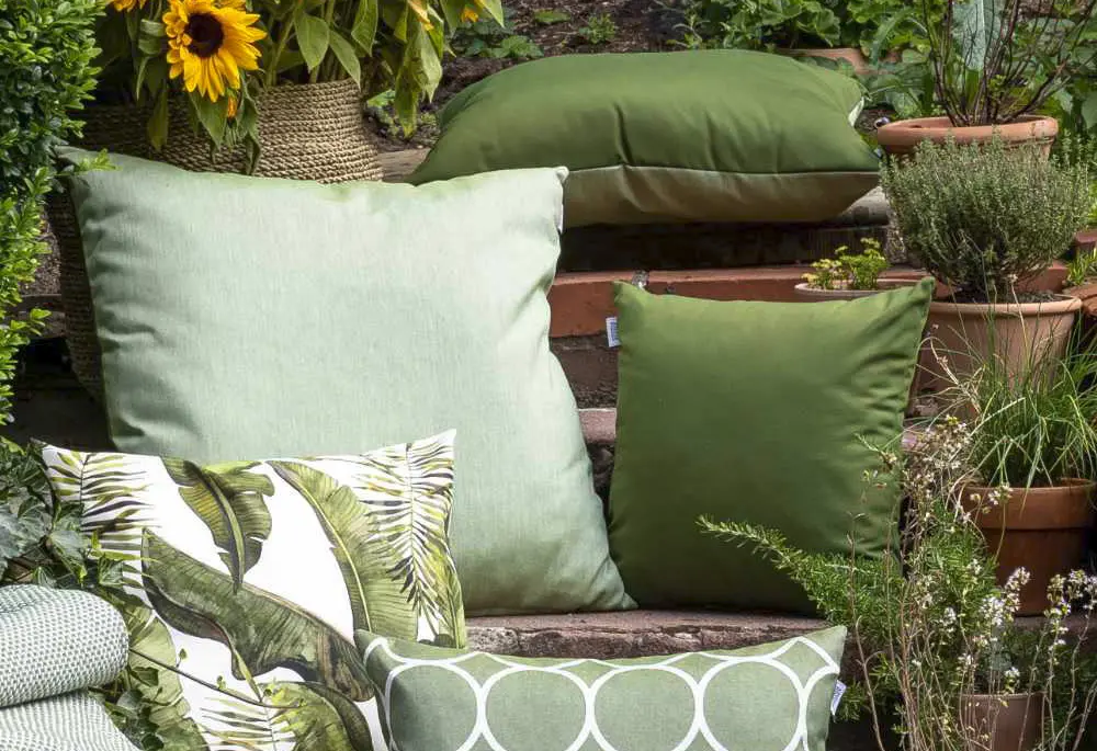Dekokissen Fiona Olive von Hartman Outdoor 100% agora ca. 40x40cm