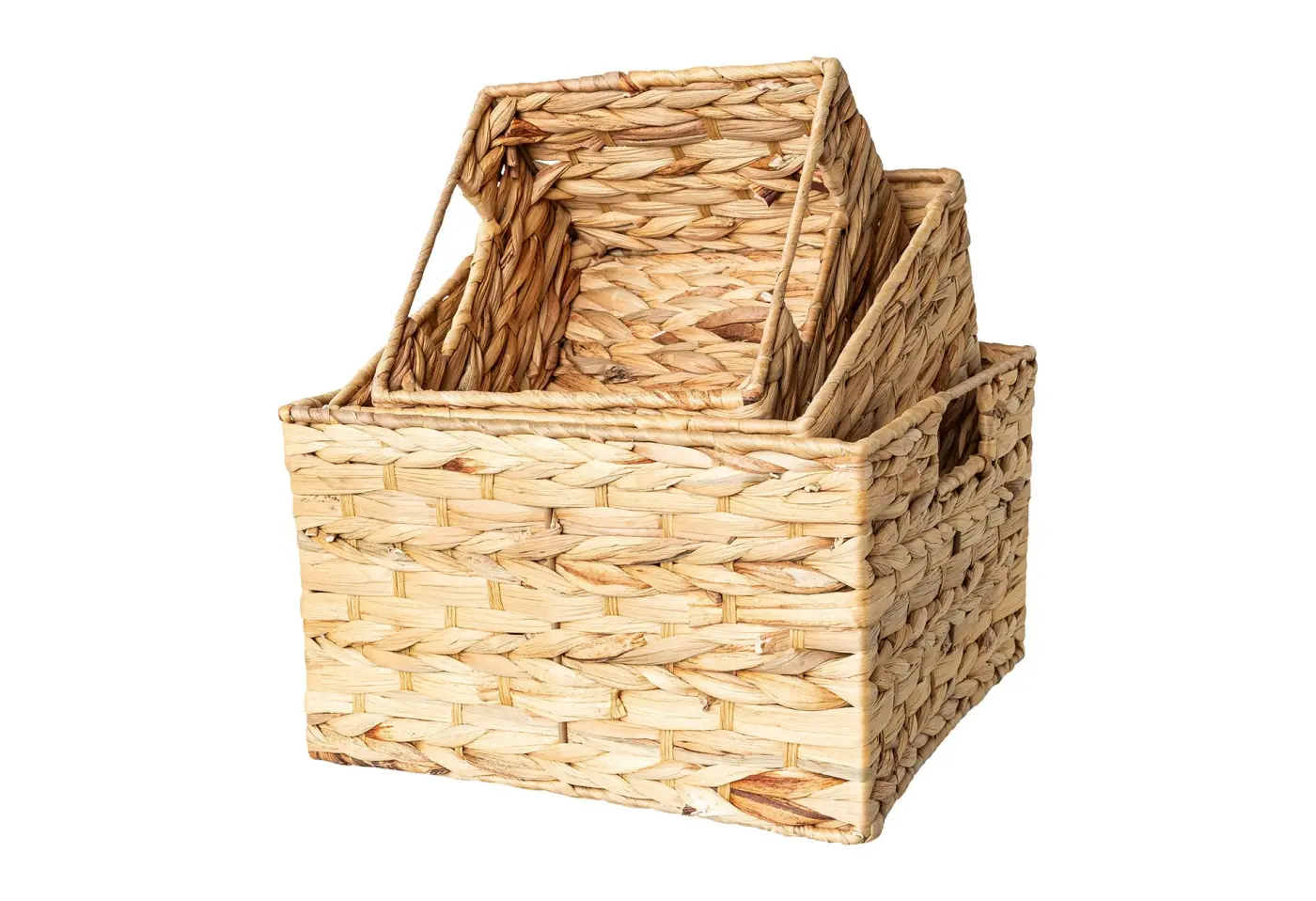 Box 22x22x6cm Natur, quadratisch ca. 22x22x6cm