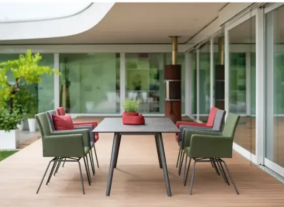 Sessel 13434.1 Kristall anthrazit Outdoorstoff, 100% Polyacryl mit PU-Beschichtung ca. 61x89x48cm