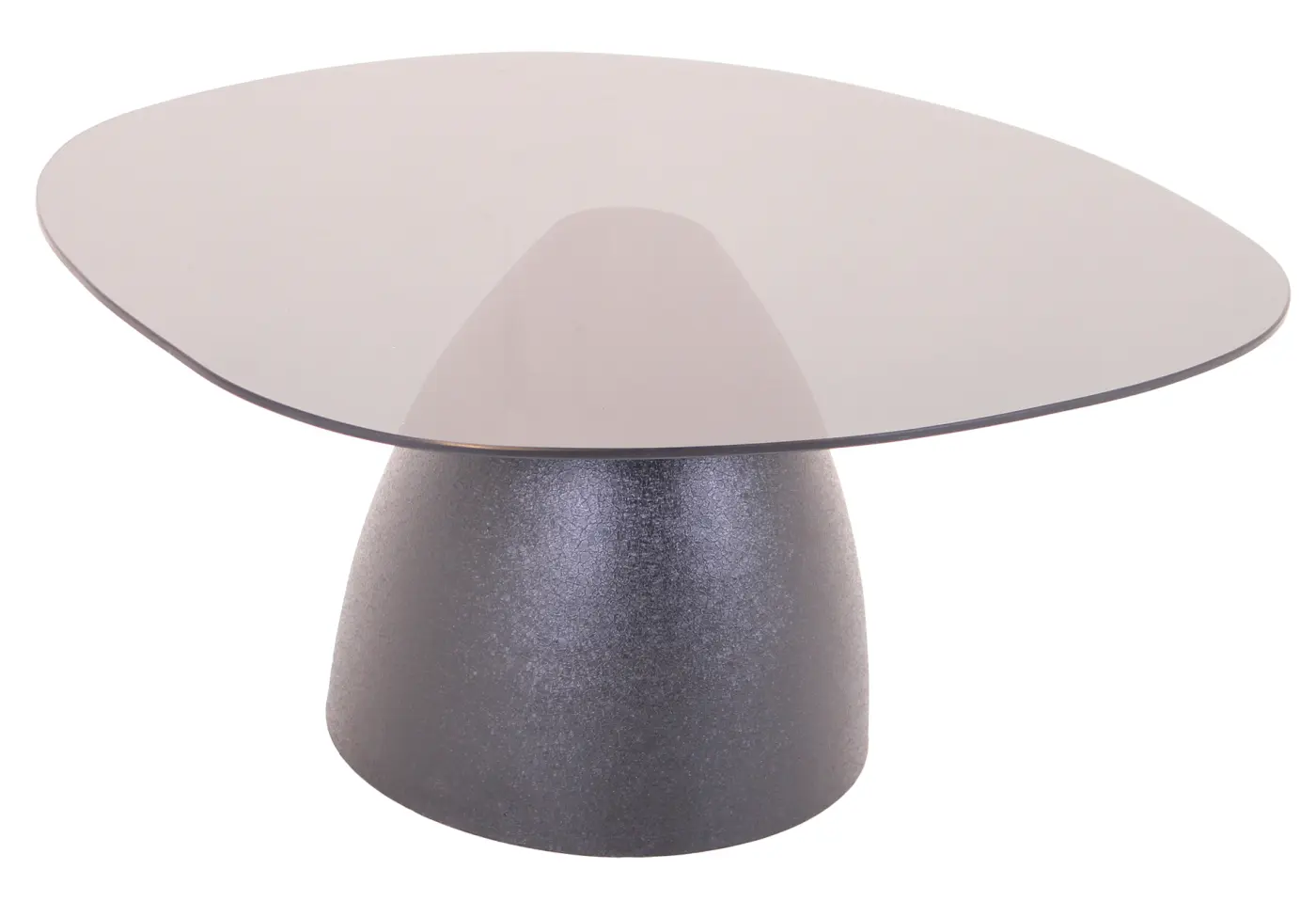 Couchtisch Muri Glas schwarz getönt ca. 86x40x76cm