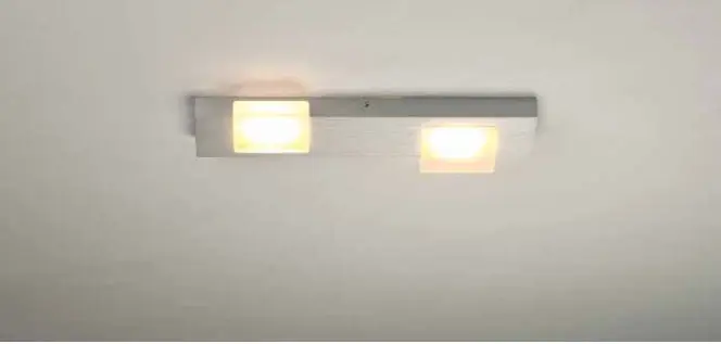 LED-Deckenleuchte 10973.1 Aluminium geschliffen ca. 36x12cm