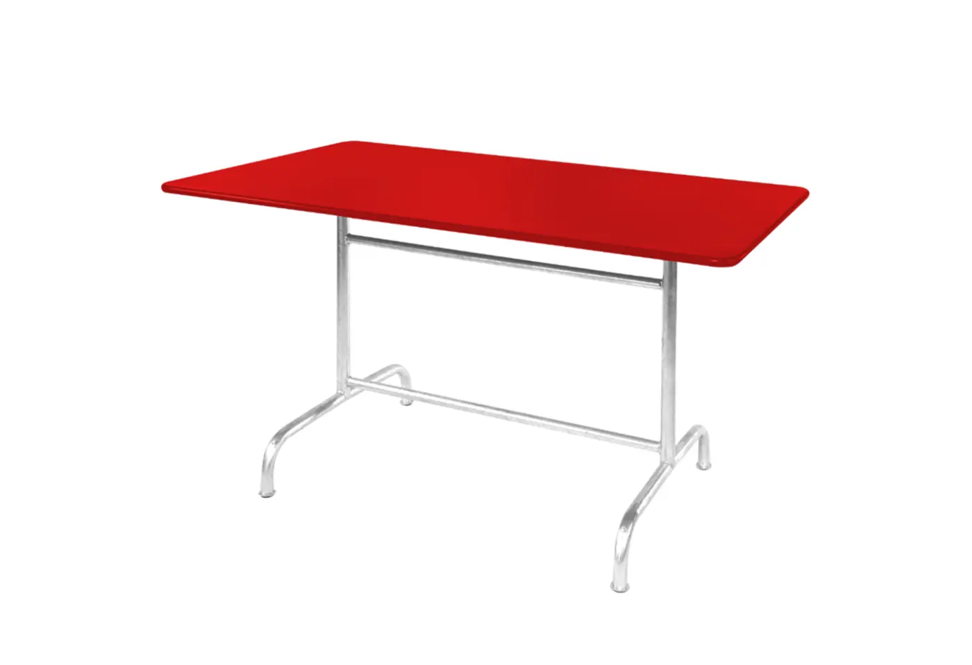 Metalltisch Rigi Rot von Schaffner ca. 140x80cm