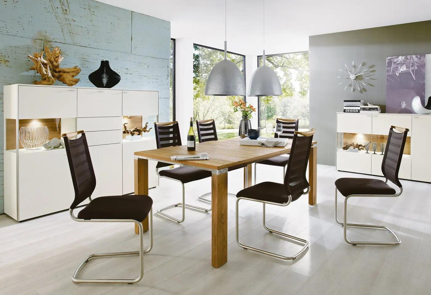 Freischwinger 6699.1 Sitz/Rücken: Stoff TriTex mocca ca. 47x99x59cm