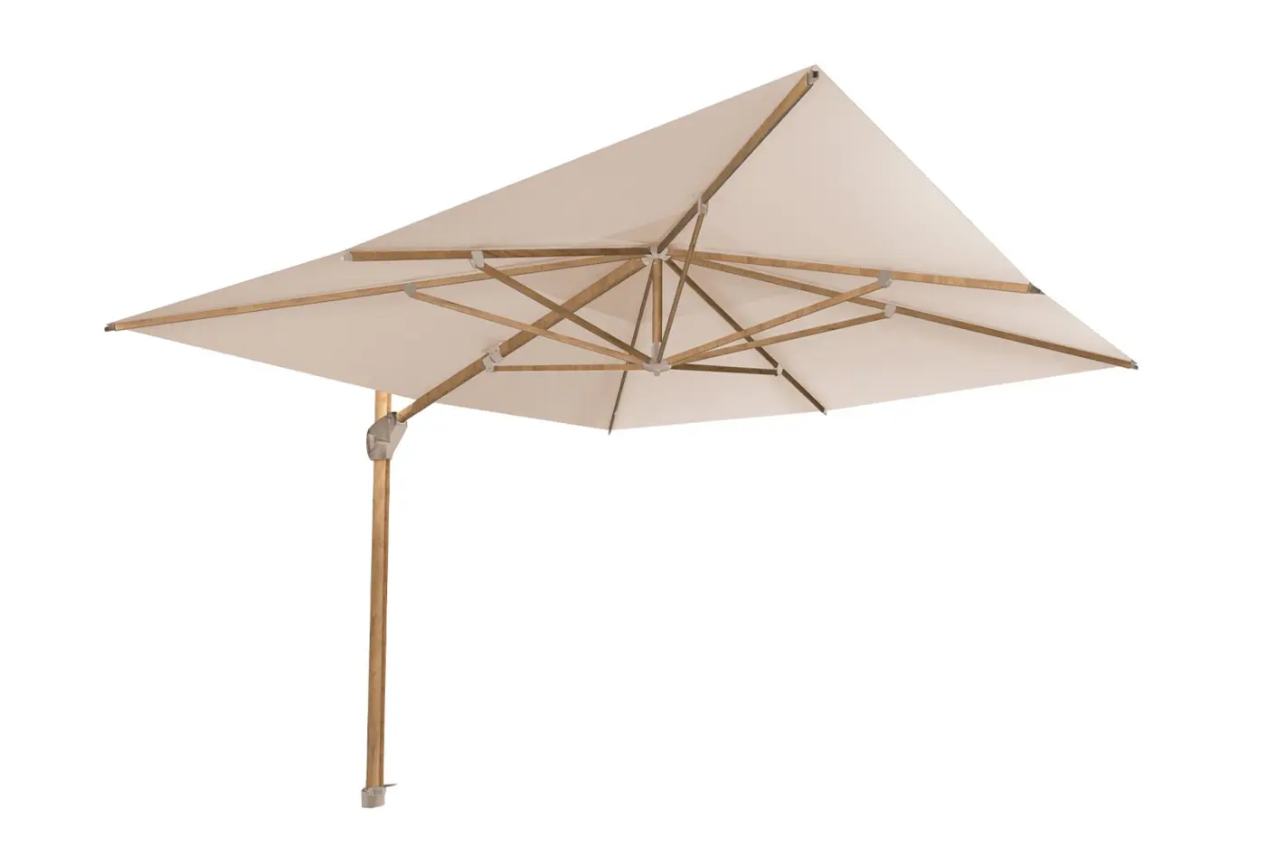 Sonnenschirm Hacienda Sand von 4 Seasons Stoff solefin ca. 400x300cm