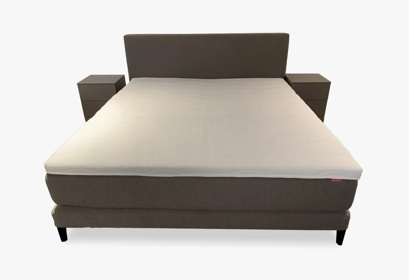 Boxspringbett 23797.1 Stoff Juno Taupe ca. 180x200cm