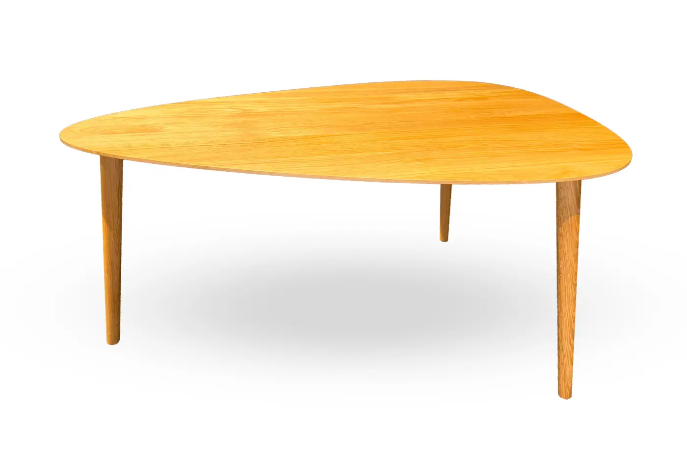 Couchtisch CR.401 Eiche massiv natur lackiert von creation by Rolf Benz ca. 100x48x63cm