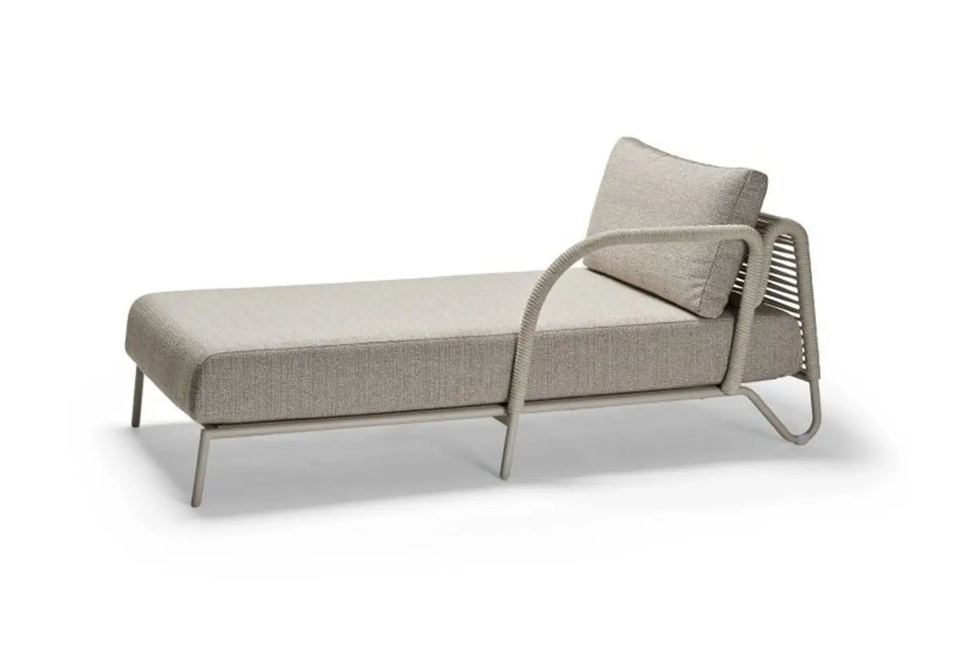 Recamiere Cai Kordel pearl von Stern Kissenset 68% Polyacryl 32% Polyester Mélange greige ca. 184x89x78cm