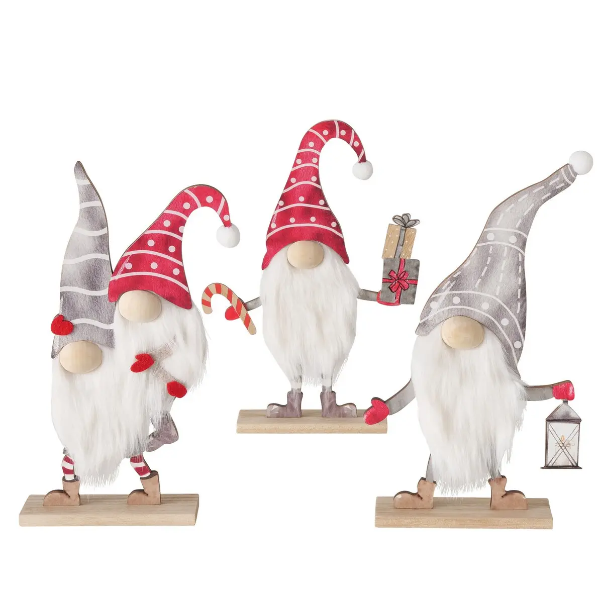 Wichtel 32cm Snorre, rot/weiss, sort. Rot, weiss ca. 32cm