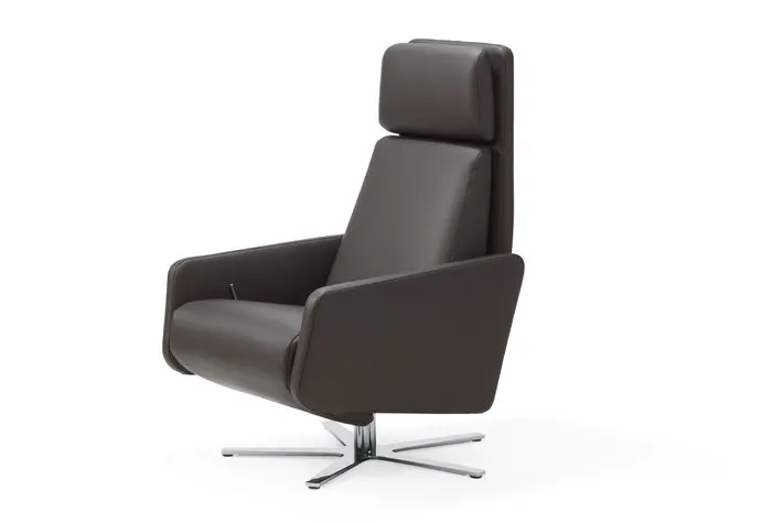 Hochlehner 1313 Nano von Intertime mit manueller Funktion Leder Santana moro ca. 70x112x84cm