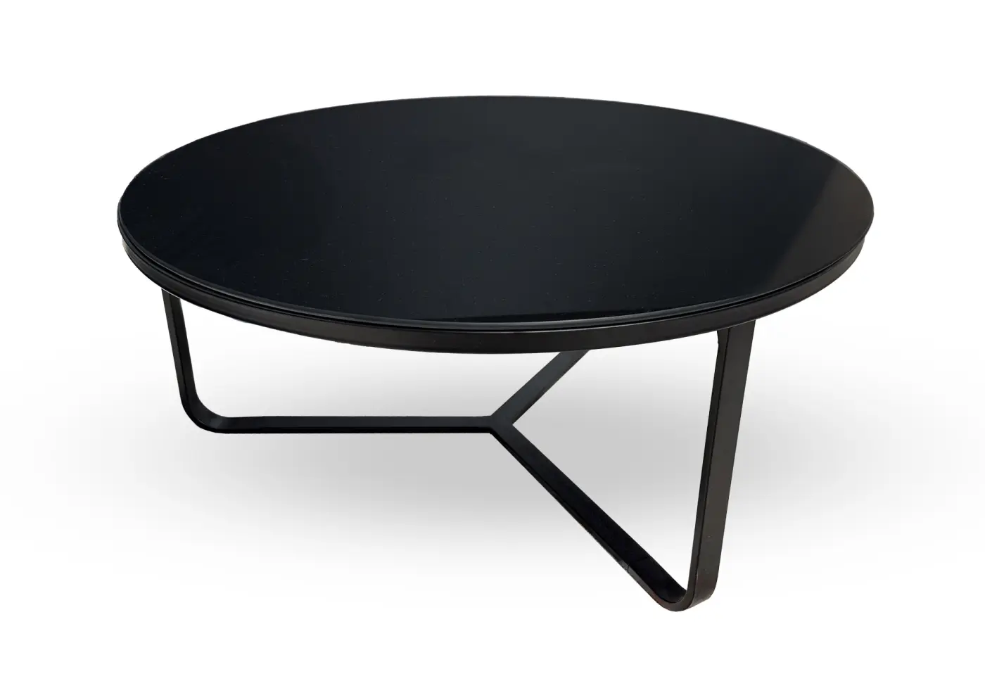 Couchtisch 18469 Sicherheitsglas Schwarz lackiert 6 mm ca. 80x35,5cm