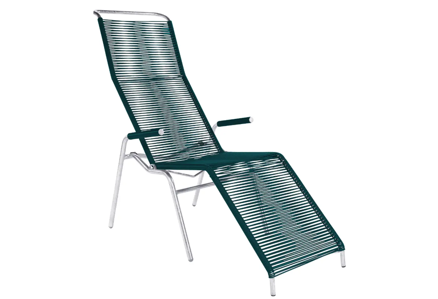 Spaghetti-Liege Säntis Kaliblau von Schaffner Kunststoff ca. 184x64cm