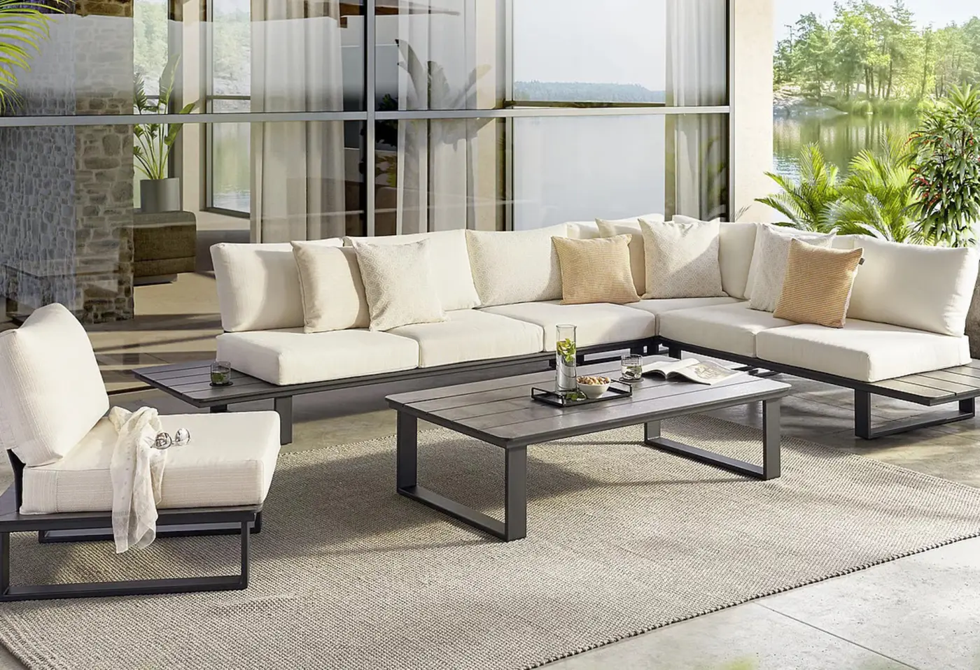 Lounge MR Madeira von Musterring 100% Polyester ca. 332x260cm