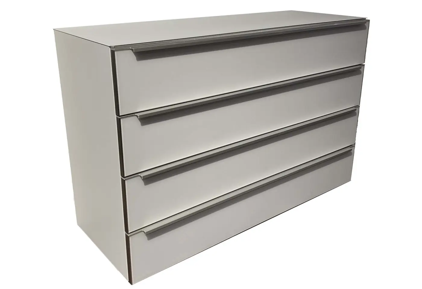 Kommode 5980.14 Seidengrau, Glas Seidengrau matt ca. 120x79x46cm