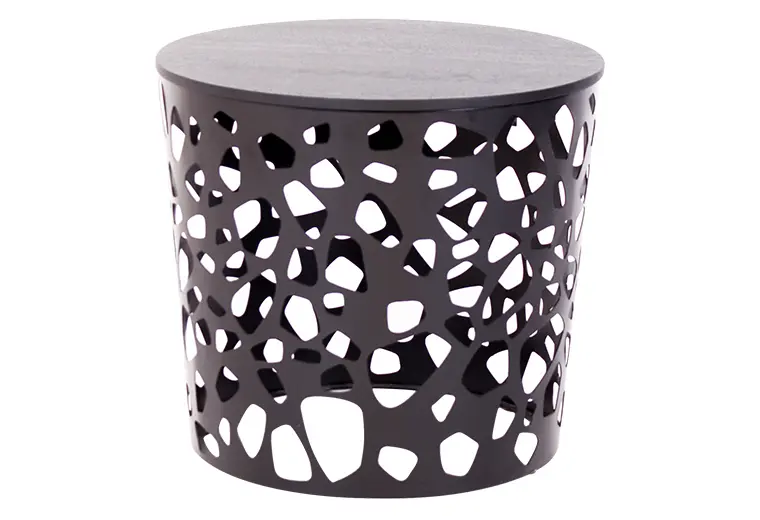 Couchtisch 926 Eiche schwarz gebeizt von Rolf Benz Massivholz ca. 50x44cm