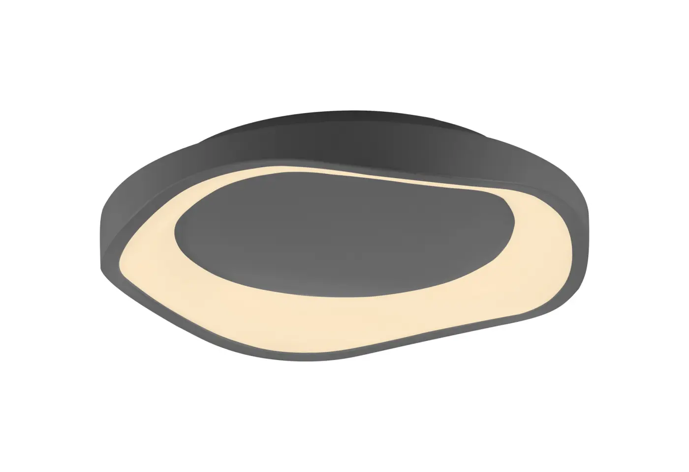 LED-Deckenleuchte Monta schwarz von Schöner Wohnen ca. 40x40x7,5cm