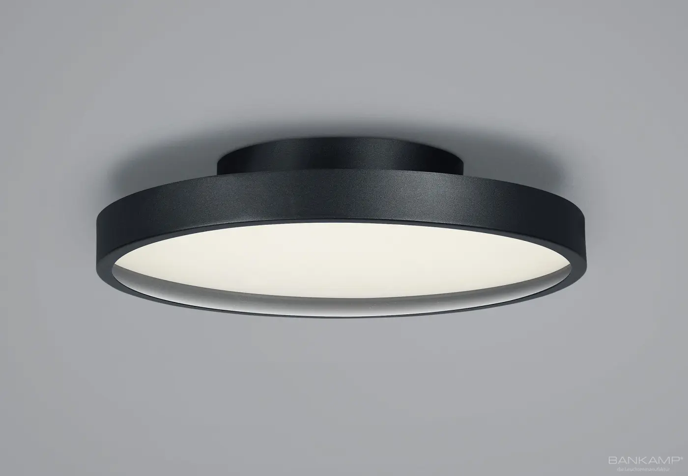 LED Deckenleuchte 19247.. Schwarz Aluminium, Glas ca. 31cm