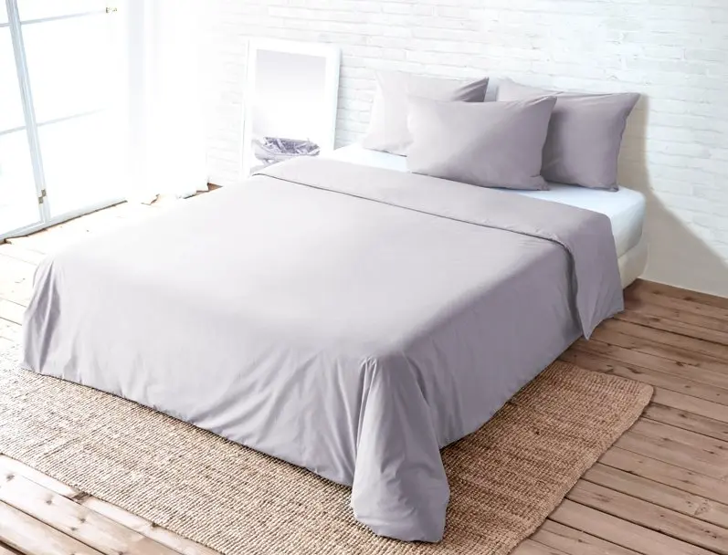Kissenanzug 65x65 cm Uni Perkal, anthrazit