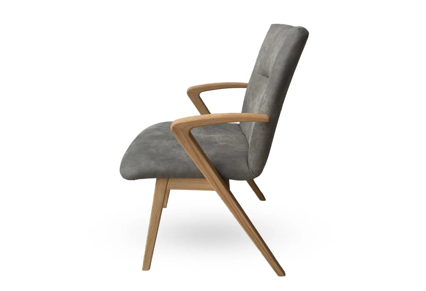 Sessel 23693.1 Hellgrau Stoff ca. 53x88x66cm