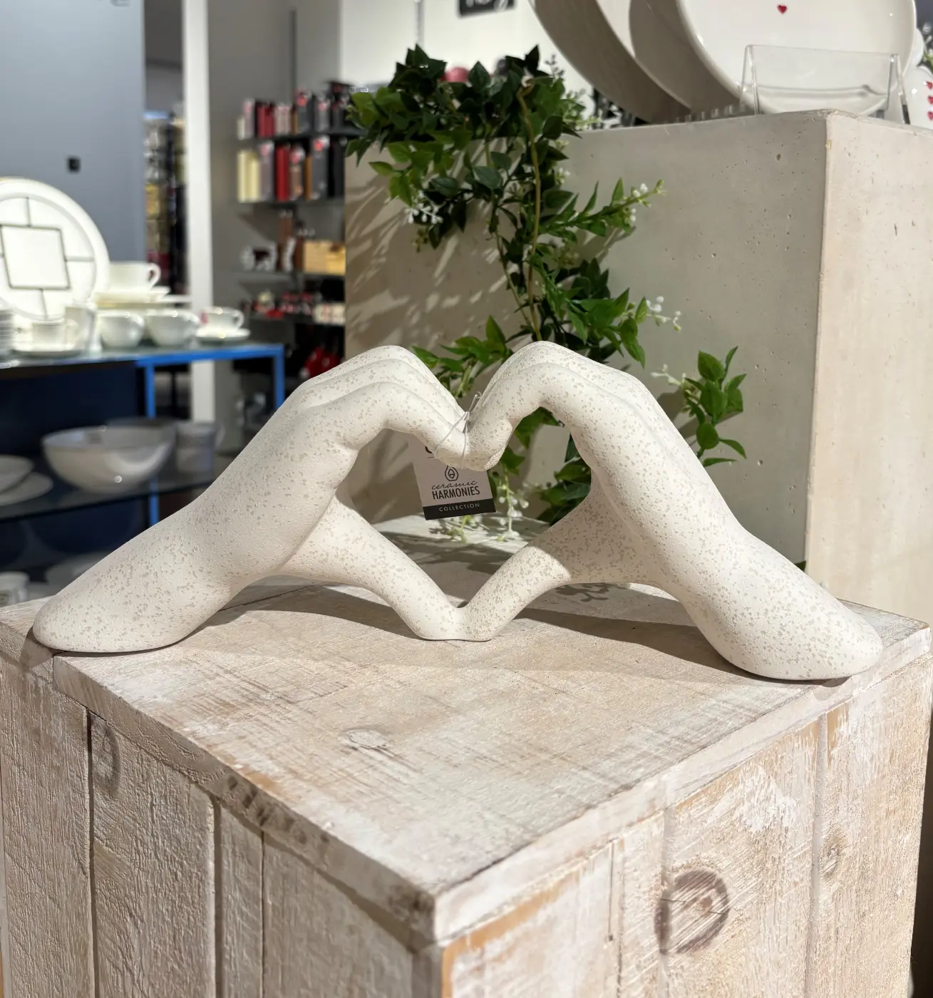 Dekoobjekt 31cm Heart, Händemotiv, rosa Rosa ca. 31cm
