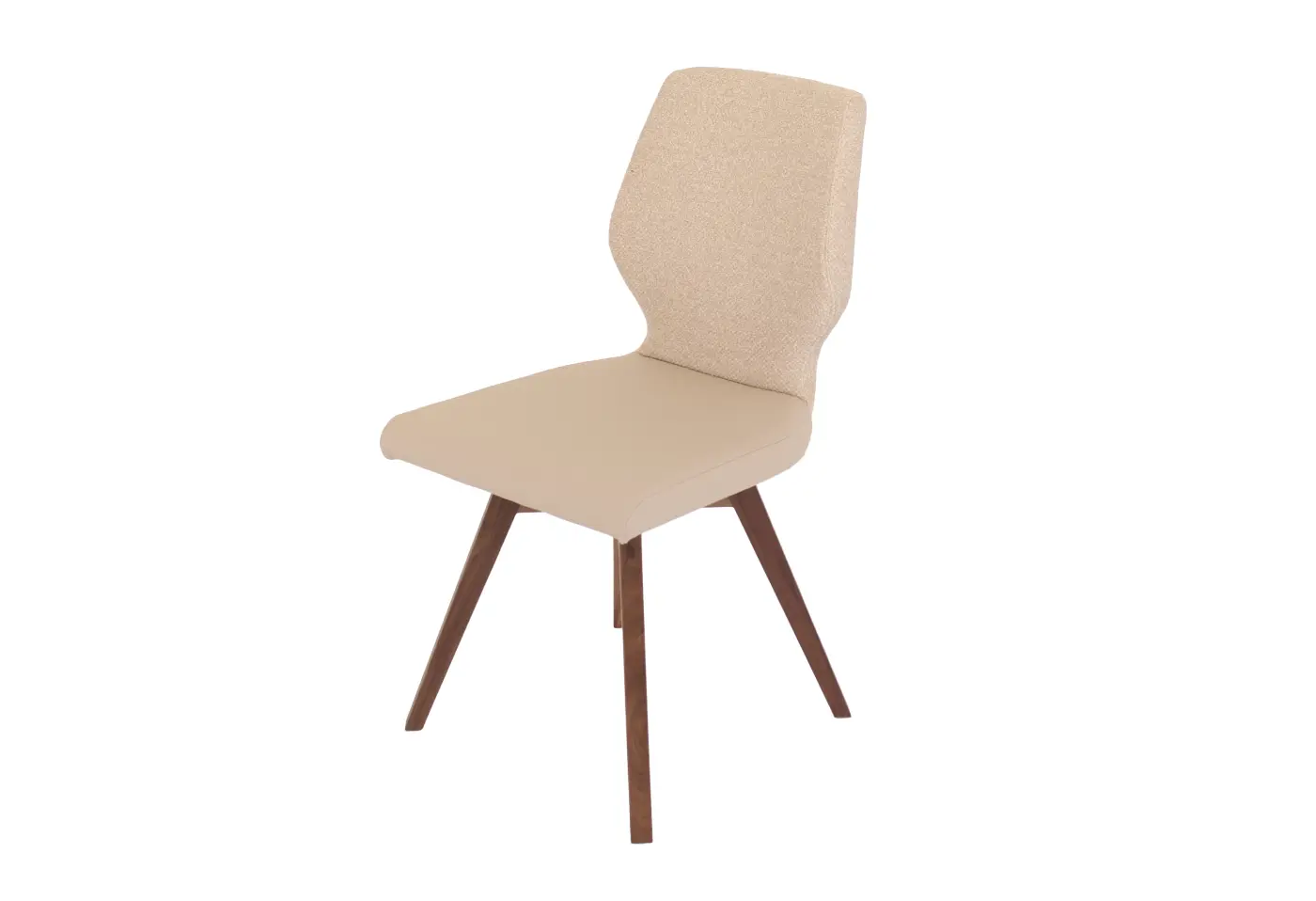 Stuhl 22089.. Wizard 15 hellbraun (476), Lehne: Bez. Sigma 08 beige (485) ca. 46x91cm