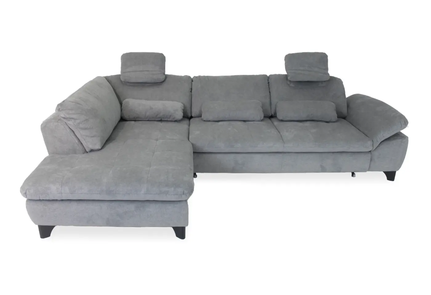 Polstergarnitur Vogorno Cyber steel Blaugrau (02) Stoff ca. 306x197cm