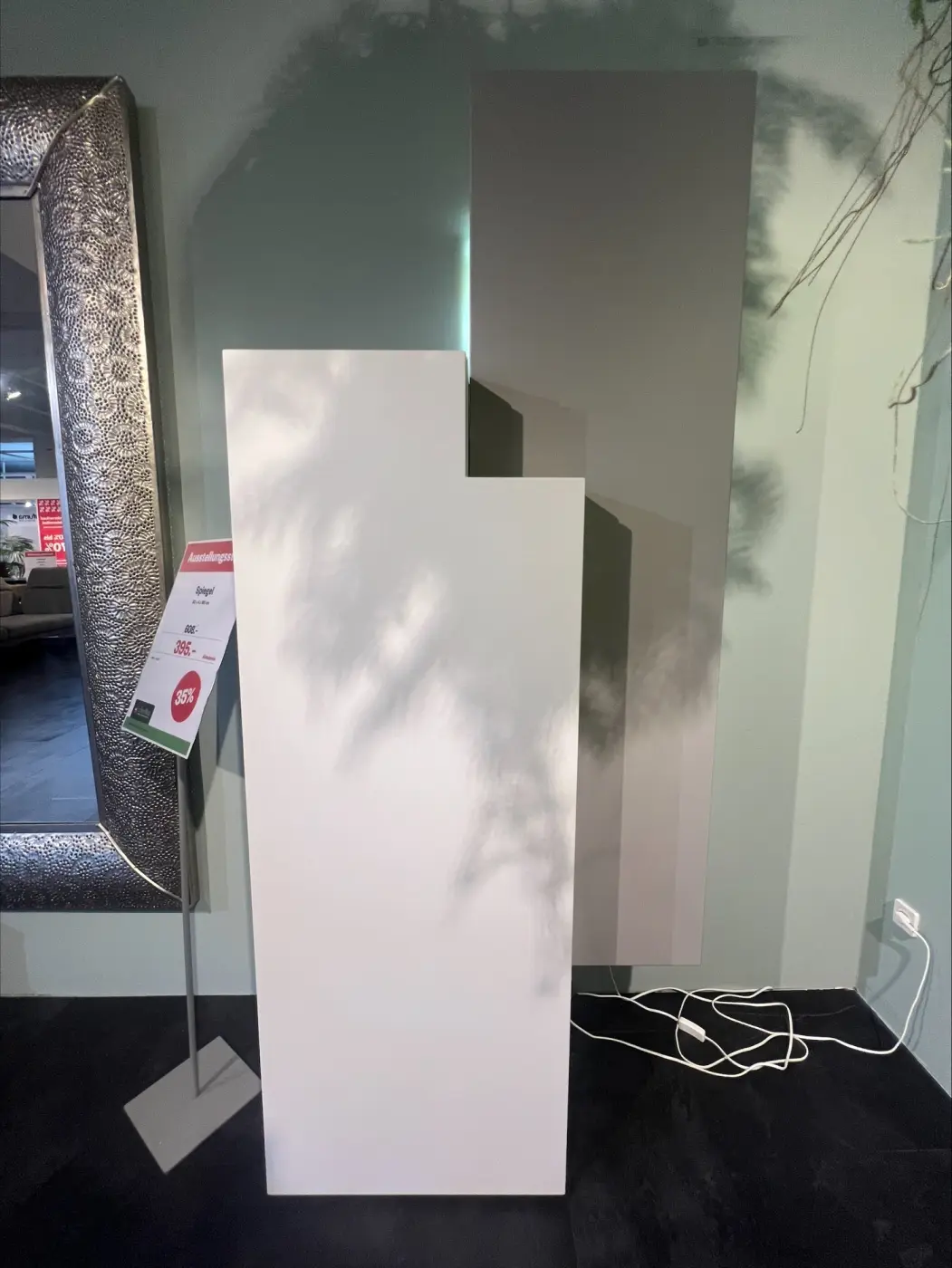 Beimöbel Neerach MDF Lack weiss/grau matt ca. 96x139x45cm