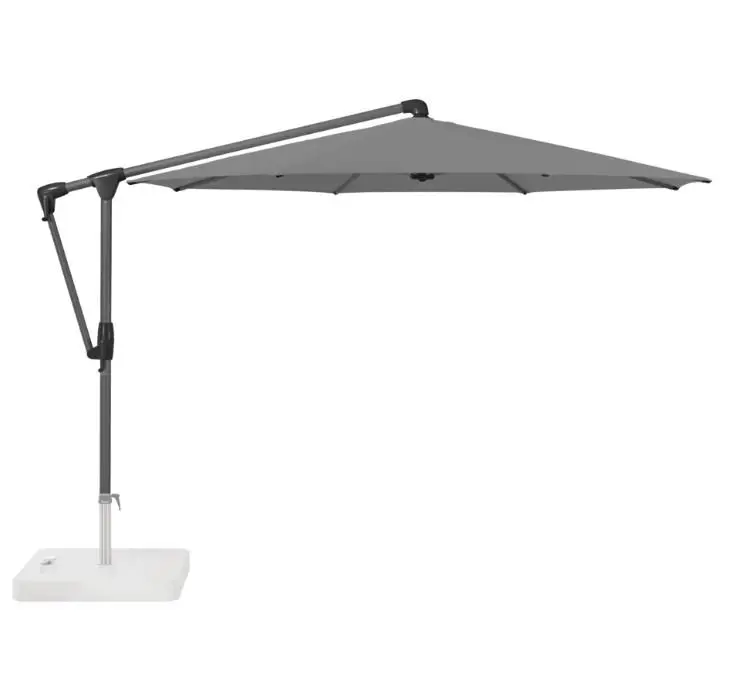 Sonnenschirm Sunwing Casa Granite Hellgrau von Glatz Stoffqualität 5 ca. 270x270cm