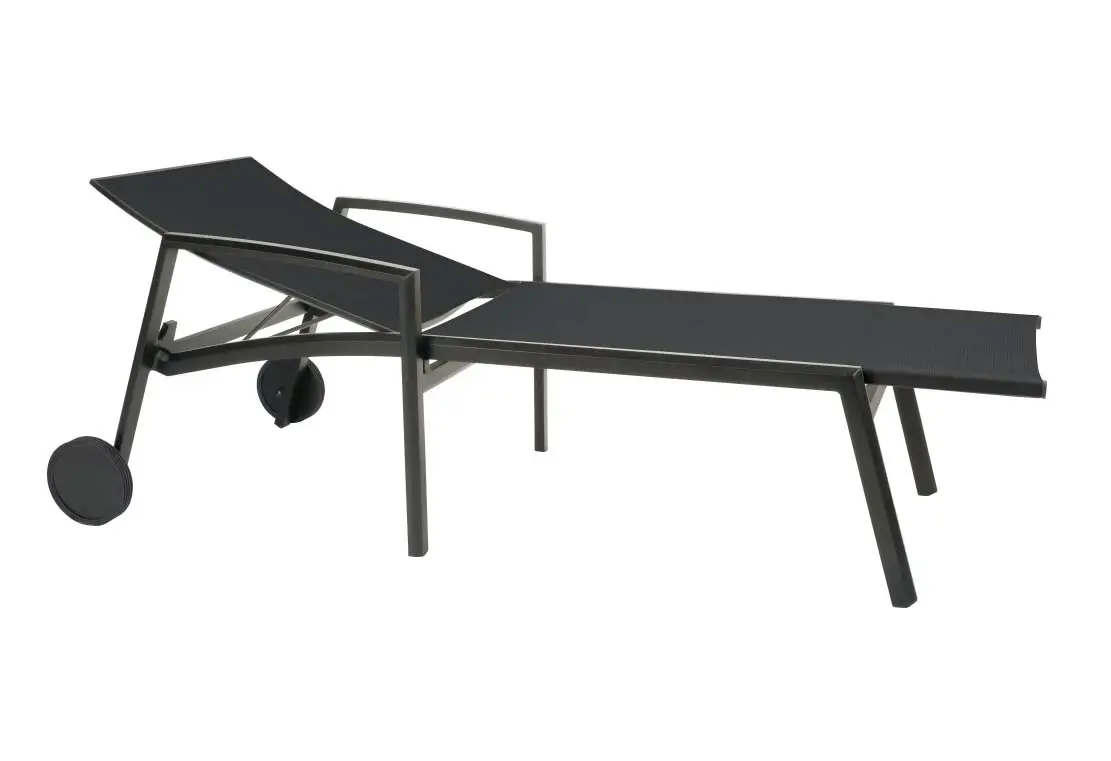 Rollenliege 20678.. Karbon Textilen ca. 83x65x205cm