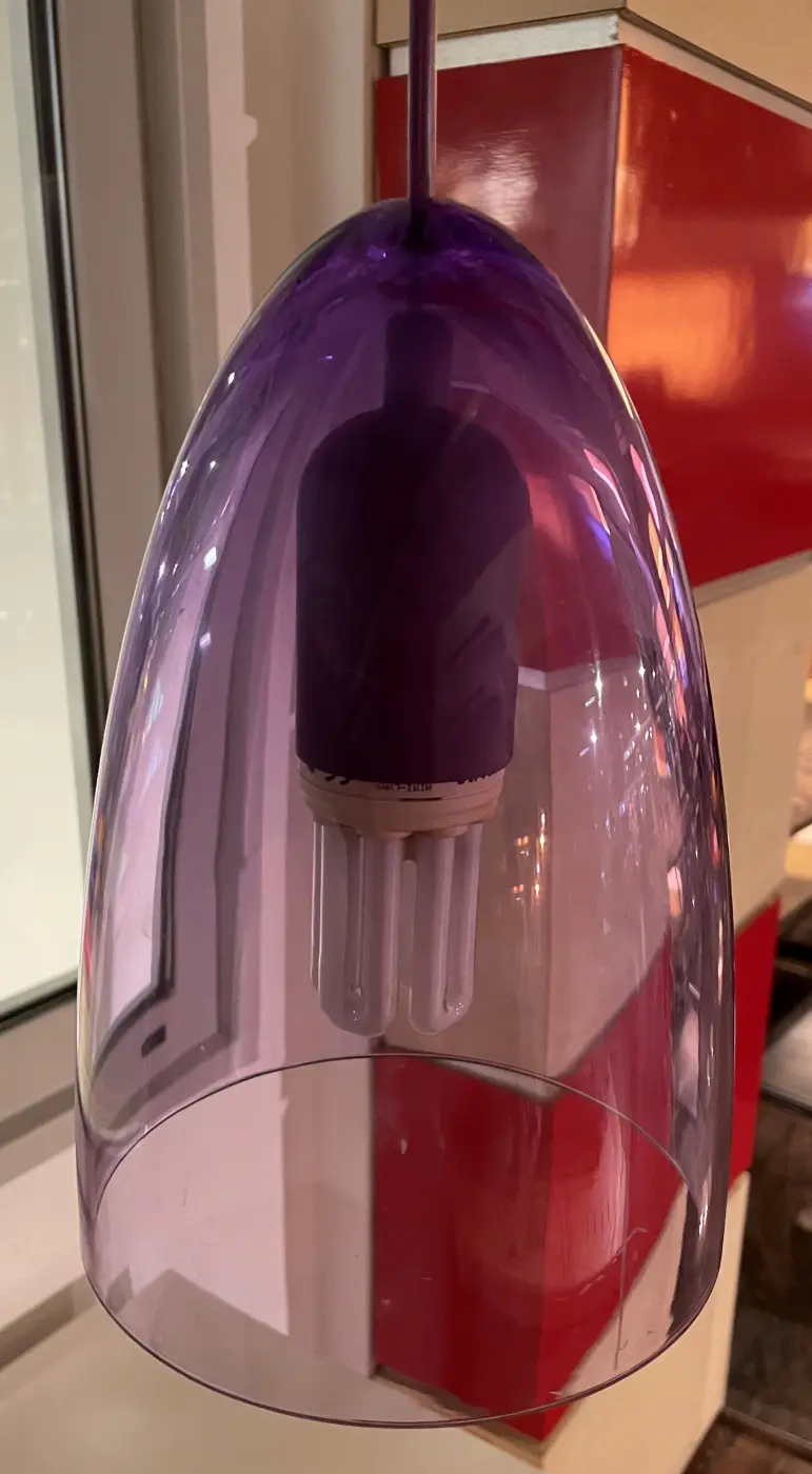 Pendelleuchte 22100023.. Lila transparent Kunststoff