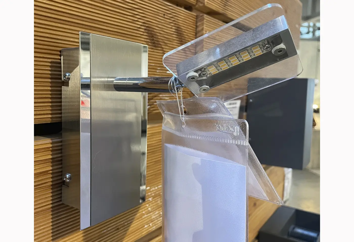 LED-Wandspot 1479.. Nickel matt, Chrom