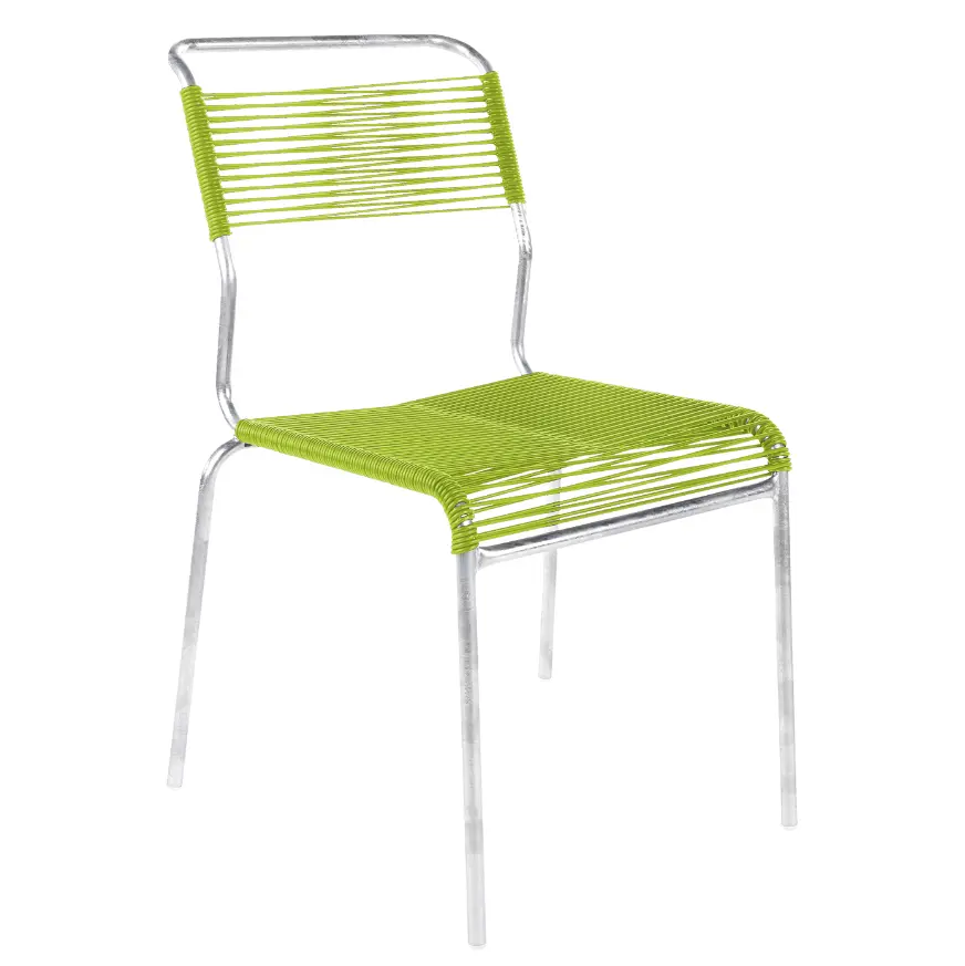 Spaghetti-Stuhl Säntis Hellgrün von Schaffner Kunststoff ca. 44x85x61cm