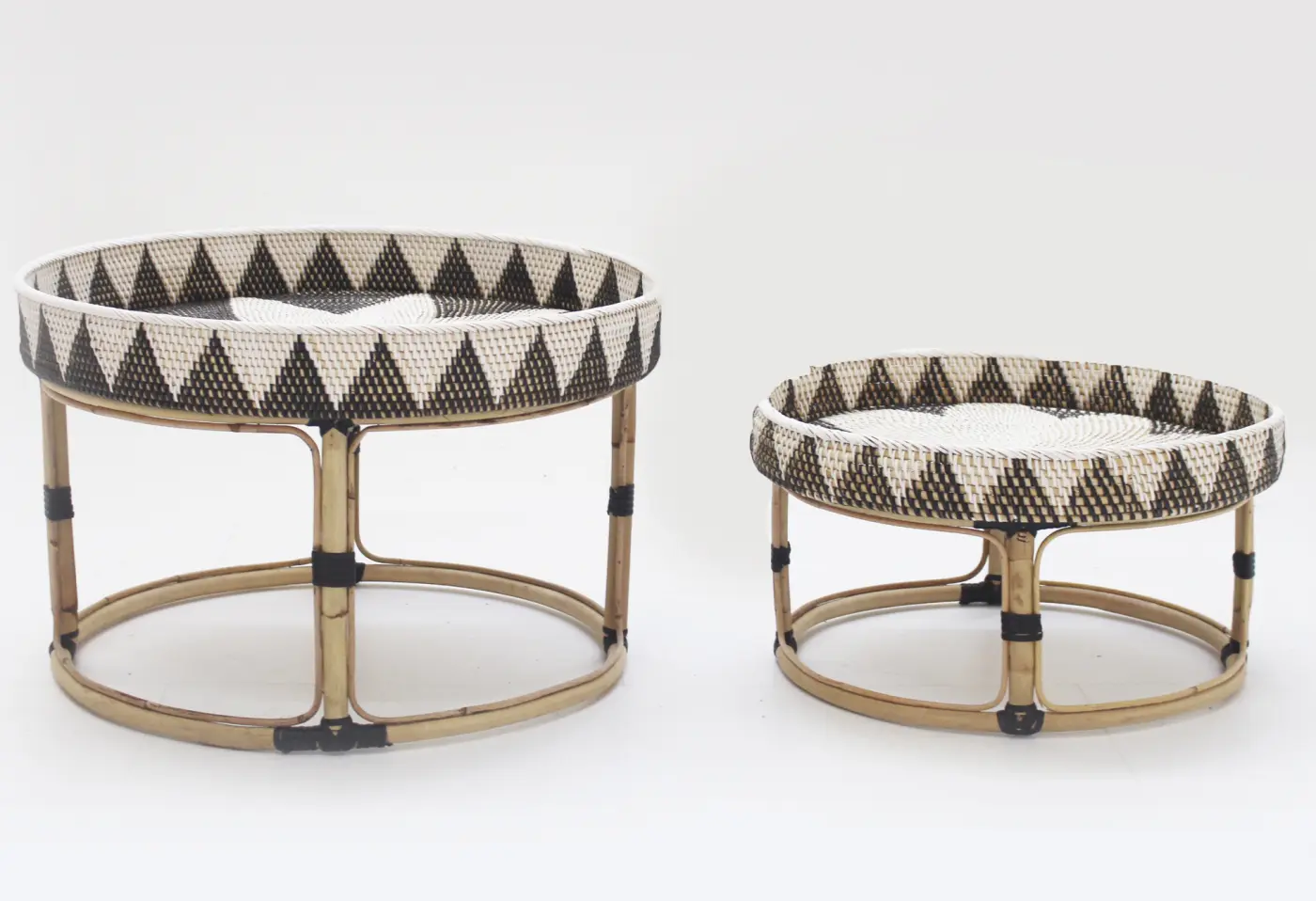 Beistelltisch Hausen Kunststoffgeflecht ca. 60x50x38cm