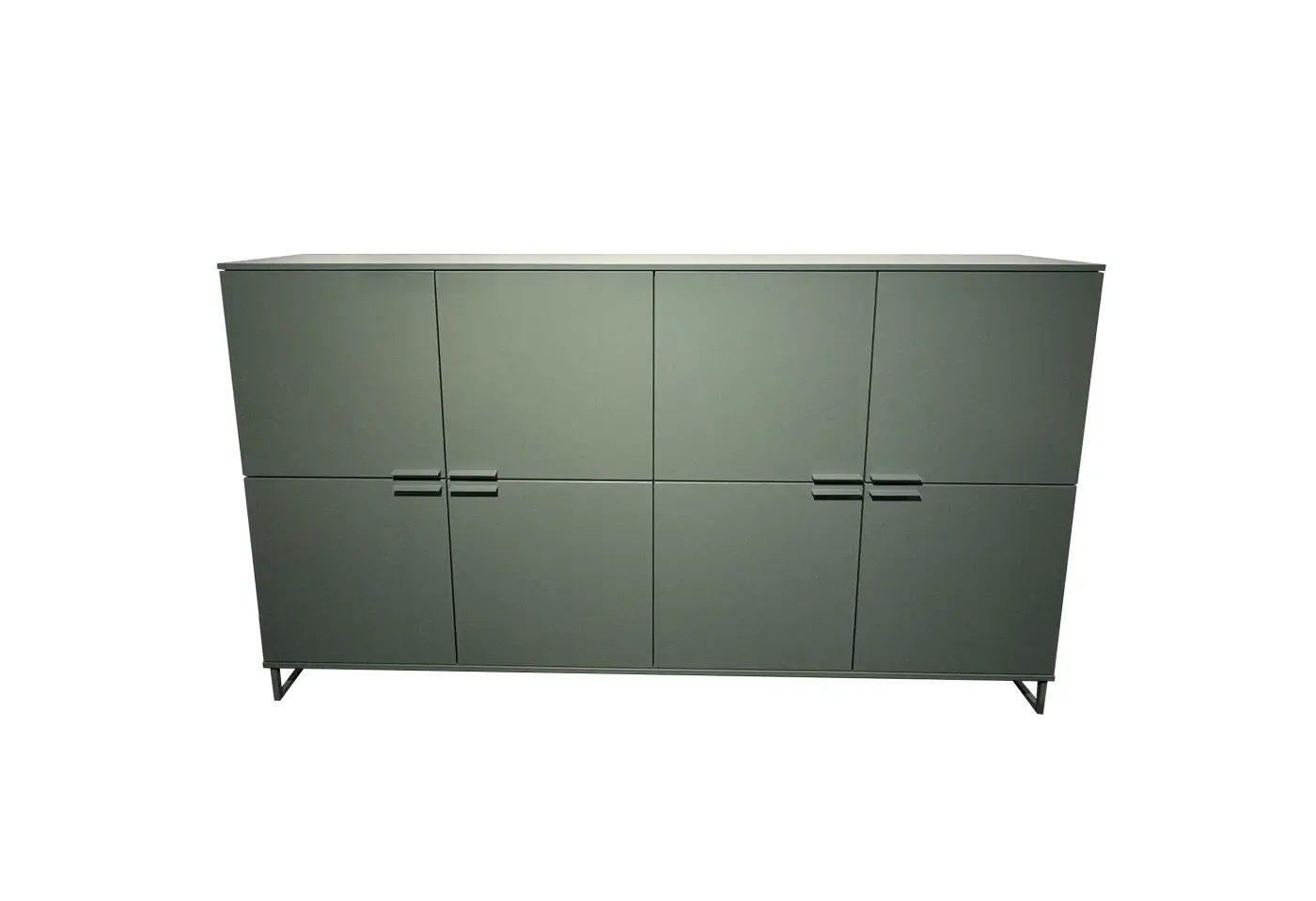 Highboard 21568.2.. Lack piniengrün matt ca. 210x120,5x39,6cm