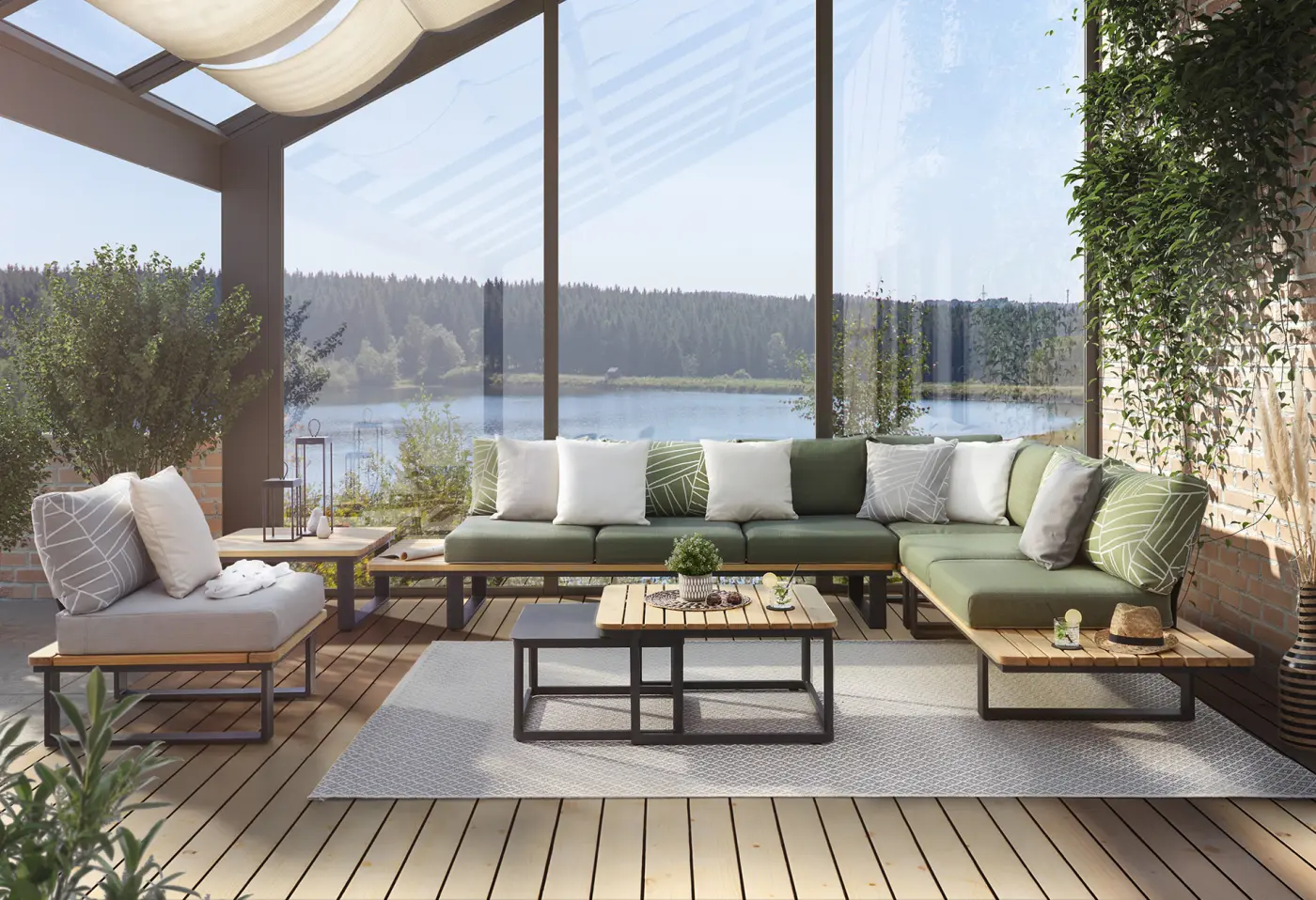 Lounge MR Madeira von Musterring 100% Polyester ca. 332x260cm