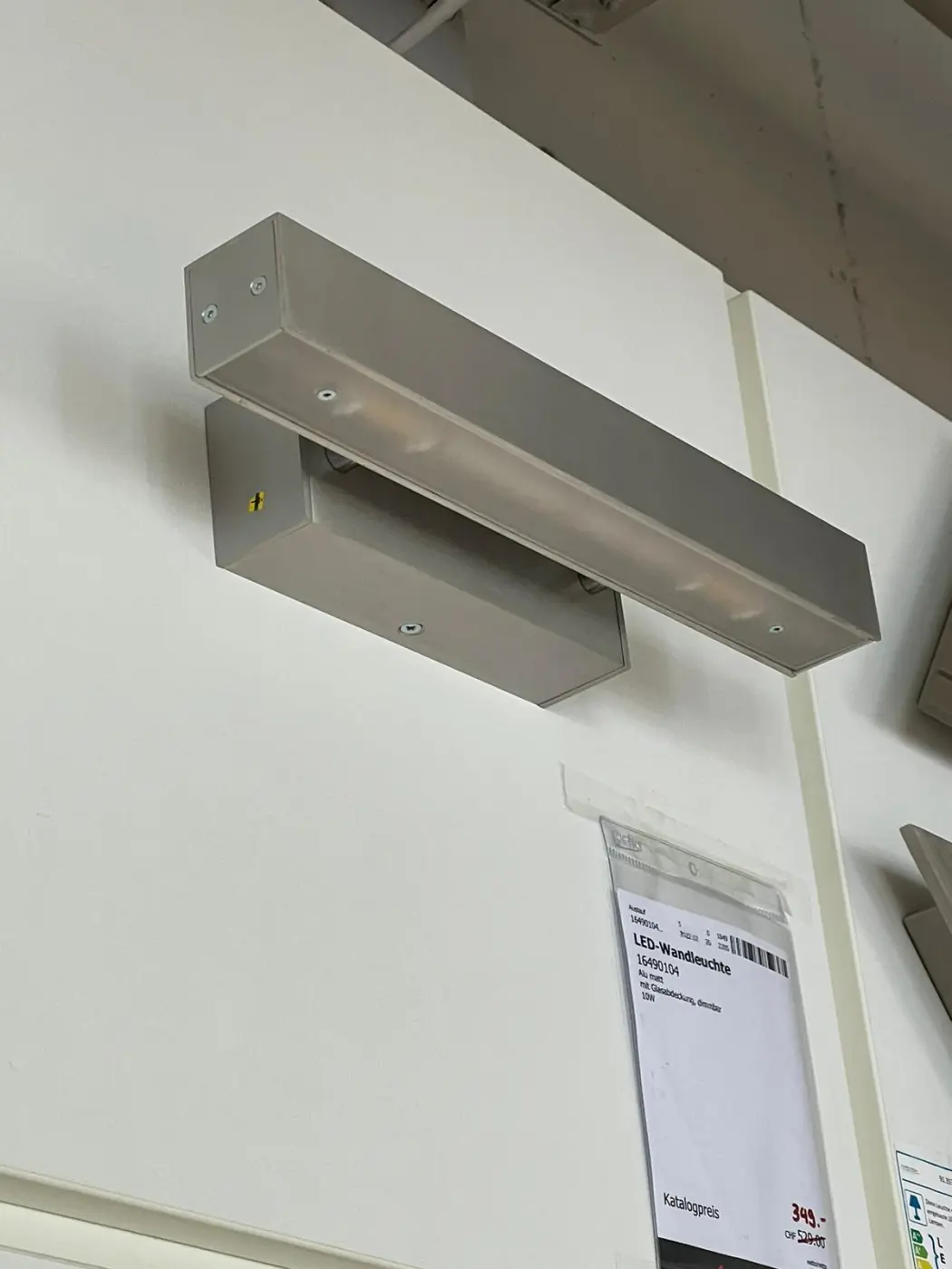 LED-Wandleuchte 16490104 Aluminium matt ca. 31cm