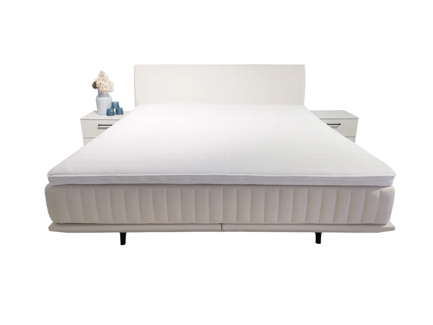 Boxspringbett 14251.2.. beige Stoff Hedron ca. 180x200cm