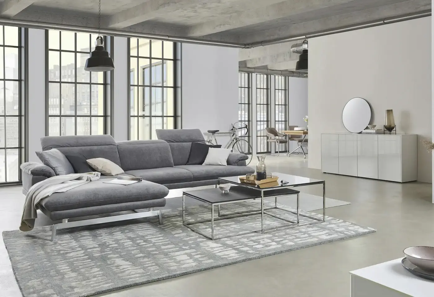 Polstergarnitur JOOP! 8153 von Joop 24 Q2MELANG cola ca. 295x82x197cm