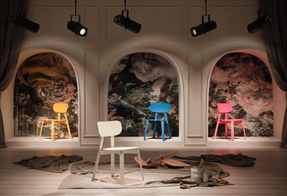 Stuhl Blues von Willisau Eiche, natur lackiert ca. 48x82x60cm